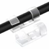 Clips Et Attache-câbles Murales 40PCS Clips Câble, Support De Fils De Rangement De Câble Avec Coussinets Auto-Adhésifs Solides, Peut être Utilisé Pour Gérer De Câbles/Fils Dans Une Maison Ou Un Bureau (Transparent) GrooFoo