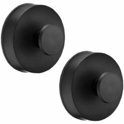 Crochets Serviette, Manteau Robe Vêtements Crochet Pour Salle De Bains Cuisine Chambre Hôtel Garage Style Mural Pour Porte De Placard Piscine GrooFoo (Noir*2)