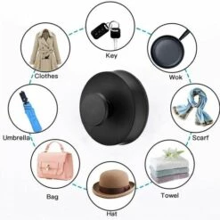 Crochets Serviette, Manteau Robe Vêtements Crochet Pour Salle De Bains Cuisine Chambre Hôtel Garage Style Mural Pour Porte De Placard Piscine GrooFoo (Noir*2) 8 Crochets Serviette, Manteau Robe Vêtements Crochet Pour Salle De Bains Cuisine Chambre Hôtel Garage Style Mural Pour Porte De Placard Piscine GrooFoo (Noir*2) -Treuil, cric, palan et accessoires Soldes Boutique 42546628 4