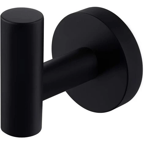 Crochet Mural Porte Serviette Salle De Bain Crochets Patère Noir Mat Acier Inoxydable SUS304 Porte Manteau Support Porte-Serviettes Rangement GrooFoo (le Noir*1) 1 Crochet Mural Porte Serviette Salle De Bain Crochets Patère Noir Mat Acier Inoxydable SUS304 Porte Manteau Support Porte-Serviettes Rangement GrooFoo (le Noir*1)