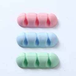 Clips Et Attache-câbles Murales Lot De 3 Supports De Câbles - Organisateur De Câbles USB - Organisateur De Câbles - Organisateur De Câbles Pour La Maison Ou Le Bureau (Rose+vert+bleu) GrooFoo -Treuil, cric, palan et accessoires Soldes Boutique 42547650 4
