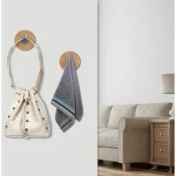 Crochet Adhésif, Adhésives Porte Crochet,304 Acier Inoxydable Et Crochets De Robe En Bambou, Crochet Pour Ceinture Suspendue, Foulards, Casque, Manteaux Dans La Maison Et La Cuisine GrooFoo (1 Pièces) 8 Crochet Adhésif, Adhésives Porte Crochet,304 Acier Inoxydable Et Crochets De Robe En Bambou, Crochet Pour Ceinture Suspendue, Foulards, Casque, Manteaux Dans La Maison Et La Cuisine GrooFoo (1 Pièces) -Treuil, cric, palan et accessoires Soldes Boutique 42548212 4