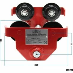 HELLOSHOP26 Chariot Porte-palan Manuel 500 Kg 45-220 Mm Treuil Outil De Levage Charge Lourde - Or -Treuil, cric, palan et accessoires Soldes Boutique 43022306 5