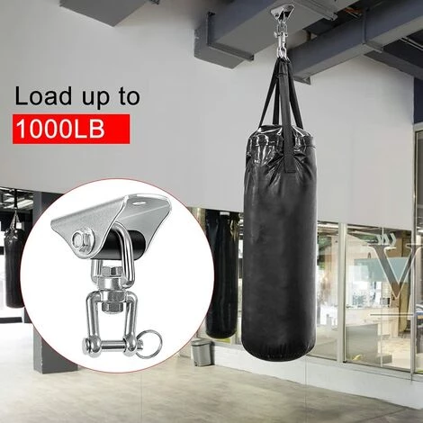 BRIDAY Crochet De Plafond Enfant Adulte SUS 304 Acier Inoxydable 360° Crochets De Plafond Suspension Accessoires Avec 4 Vis Balancelles 500Kg Capacité 3 BRIDAY Crochet De Plafond Enfant Adulte SUS 304 Acier Inoxydable 360° Crochets De Plafond Suspension Accessoires Avec 4 Vis Balancelles 500Kg Capacité – Image 3