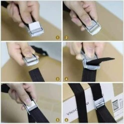 TANABATA Tendeur à Cliquet 8 Pièces,Sangles D'arrimage,Sangle à Griffe D'arrimage,Sangle A CCliquet Noire,Sangles De Fixation Robustes, Sangles De Serrage. 9 TANABATA Tendeur à Cliquet 8 Pièces,Sangles D'arrimage,Sangle à Griffe D'arrimage,Sangle A CCliquet Noire,Sangles De Fixation Robustes, Sangles De Serrage. -Treuil, cric, palan et accessoires Soldes Boutique 43186628 5