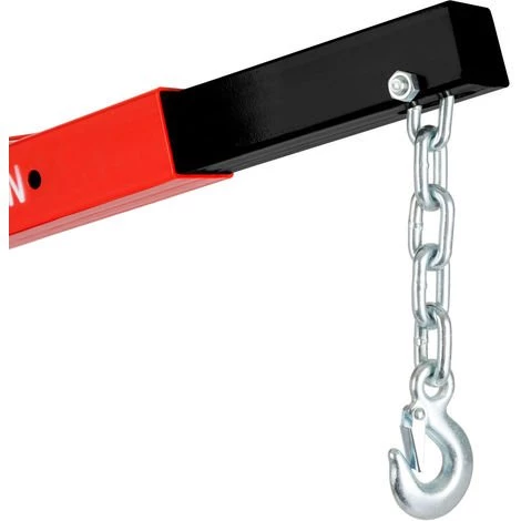 EBERTH Grue D’atelier Chèvre De Levage Dune Puissance Maximale De 1000kg, Grue Hydraulique Pour Latelier Avec Flèche De Grue Réglable En 4 Positions 1050-1590mm, Pliable, 6 Roues Pivotantes 4 EBERTH Grue D’atelier Chèvre De Levage Dune Puissance Maximale De 1000kg, Grue Hydraulique Pour Latelier Avec Flèche De Grue Réglable En 4 Positions 1050-1590mm, Pliable, 6 Roues Pivotantes – Image 4