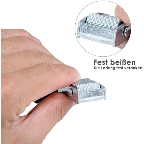 BAMNY 10PCS Sangle D'Arrimage, 2*40CM Kit De Fixation Avec Sangle De Serrage Boucle De Serrage, Pour Moto, Voiture, Porte Vélo, Puissance De Traction: 800 Kg / Pièce(40CM, Nior) 4 BAMNY 10PCS Sangle D'Arrimage, 2*40CM Kit De Fixation Avec Sangle De Serrage Boucle De Serrage, Pour Moto, Voiture, Porte Vélo, Puissance De Traction: 800 Kg / Pièce(40CM, Nior) – Image 4