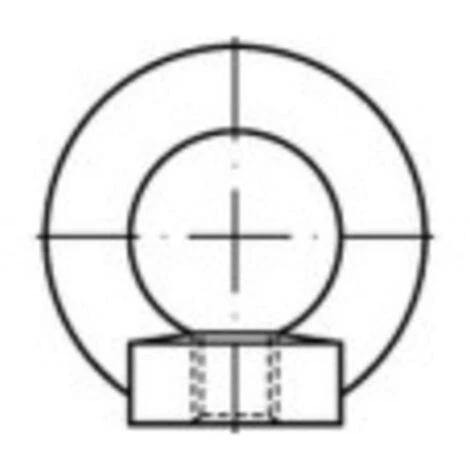 TOOLCRAFT 109404 Écrou à Anneau M20 DIN 582 Acier 1 Pc(s) 1 TOOLCRAFT 109404 Écrou à Anneau M20 DIN 582 Acier 1 Pc(s)