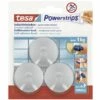 Crochet Petit Et Rond Tesa Powerstrip® Tesa 57578-00000-20 Chrome (mat) 3 Pc(s)