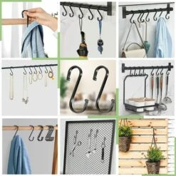 S Crochet En Métal Antirouille Crochet Forme S Pour Cuisine Salle De Bain Chambre à Coucher Bureau Et Jardin 2.7*7.5cm Fontainebleau 10Pcs Noir 8 S Crochet En Métal Antirouille Crochet Forme S Pour Cuisine Salle De Bain Chambre à Coucher Bureau Et Jardin 2.7*7.5cm Fontainebleau 10Pcs Noir -Treuil, cric, palan et accessoires Soldes Boutique 44813529 4