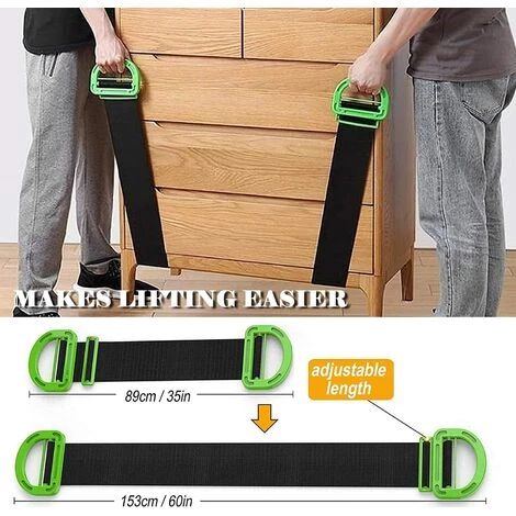 Sangles De Déménagement Et De Levage Pour Meubles, Boîtes, Matelaonstruction, Sangles De Levage(2PCS) GrooFoo 2 Sangles De Déménagement Et De Levage Pour Meubles, Boîtes, Matelaonstruction, Sangles De Levage(2PCS) GrooFoo – Image 2