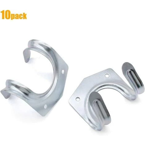 ALMI Crochet De Rangement 10 Pièces Crochet Porte-Outils En Métal Crochets A Montage Mural Pour Outils De Jardin Atelier Balcon Garage Toilette 5 ALMI Crochet De Rangement 10 Pièces Crochet Porte-Outils En Métal Crochets A Montage Mural Pour Outils De Jardin Atelier Balcon Garage Toilette – Image 5