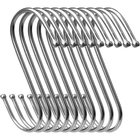 Crochets En S Inox, 9cm Petit Crochet De Suspension Crochet Multifonctions ,Irisfr(10pcs) 1 Crochets En S Inox, 9cm Petit Crochet De Suspension Crochet Multifonctions ,Irisfr(10pcs)