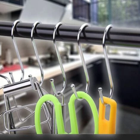 Crochets En S Inox, 9cm Petit Crochet De Suspension Crochet Multifonctions ,Irisfr(10pcs) 5 Crochets En S Inox, 9cm Petit Crochet De Suspension Crochet Multifonctions ,Irisfr(10pcs) – Image 5