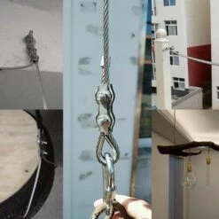 Serre-Câbles Duplex De Câble Métallique M3, Pinces De Câble Métallique Duplex En Acier Inoxydable 304, Largement Utilisées Dans L'Industrie，Starlight，12 Pièces -Treuil, cric, palan et accessoires Soldes Boutique 48216140 5