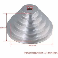 GUAZHUNIFR Guazhuni – Poulie En Aluminium 5 Niveaux - 19 Mm De Diamètre Intérieur, 54 à 150 Mm De Diamètre Extérieur Pour Courroie De Distribution Trapézoïdale Type A -Treuil, cric, palan et accessoires Soldes Boutique 48218200 5