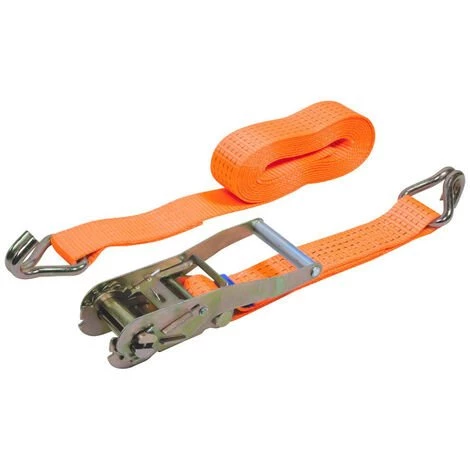 ABTECH Sangle D'arrimage à Cliquet 5 Tonnes - 5m X 50mm - Crochets Fermés 1 ABTECH Sangle D'arrimage à Cliquet 5 Tonnes - 5m X 50mm - Crochets Fermés