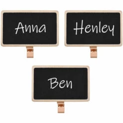 SUPERSELLER Porte-bas De Noël Avec Tableau Noir Crochet De Bas En Métal Personnalisé Pour Manteau De Cheminée Nom Bricolage Pince De Cheminée Ornements De Noël Cadeaux, 3 PIÈCES - 3 PIÈCES