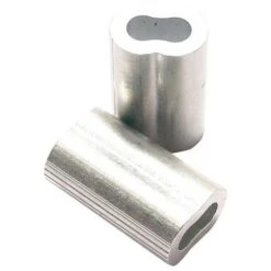 POSAMO Virolle Alu Pour Cables 4,0mm Aluminium A 20 Pièces.