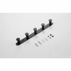 ELLE Crochet Mural Utilitaire Avec 5 Crochets Porte-manteau En Acier Inoxydable Porte-serviettes Ensemble D'accessoires Pour Commode De Salle De Bain (Or) -Treuil, cric, palan et accessoires Soldes Boutique 49383440 4