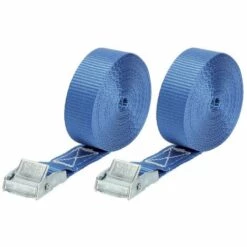 ABTECH Lot De 2 Sangles D'arrimage 250 Kg Boucle Zamak - 5m X 25mm