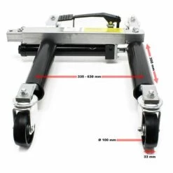 WILTEC Paire Chariots Déplacement 2x Crics Go Jack Hydraulique 680kg Pce Chrage Jusqu'à 30cm Largeur Pneu -Treuil, cric, palan et accessoires Soldes Boutique 5015832 4