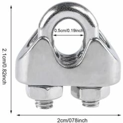 VERSAILLESFR Serre-câbles Étrie M3, 12 Pcs U Boulon Clip De Câble En Acier Inoxydable Pour Fixer Les Câbles, Connecter La Corde à Linge De La Visière (Acier Inoxydable 304), Versailles 9 VERSAILLESFR Serre-câbles Étrie M3, 12 Pcs U Boulon Clip De Câble En Acier Inoxydable Pour Fixer Les Câbles, Connecter La Corde à Linge De La Visière (Acier Inoxydable 304), Versailles -Treuil, cric, palan et accessoires Soldes Boutique 50932781 5