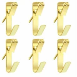 Crochets Pour Cadre Photo, Betterlife Ensemble De 50 Crochets Muraux En Métal De 50 Lb Crochets Pour Photo Avec Clous Crochet Photo Robuste Pour Cadres Photo Murs En Plaques De Plâtre Horloge Miroir