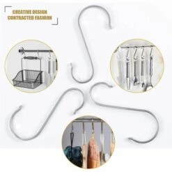 Crochets En S De Suspension Multifonctions Crochets En Forme De S En Acier Inoxydable Crochet S Pour Salle De Bains Chambre Bureau Cuisine 10 Pièces, Fontainebleau 9 Crochets En S De Suspension Multifonctions Crochets En Forme De S En Acier Inoxydable Crochet S Pour Salle De Bains Chambre Bureau Cuisine 10 Pièces, Fontainebleau -Treuil, cric, palan et accessoires Soldes Boutique 51212171 5