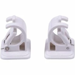 ELLE Crochet Auto Adhesif Rideau,4 Pièces Support Tringle Rideaux Sans Percage,Crochets Muraux Auto-Adhésifs,Tringle à Serviette,Support Mural,Fixations Sans Perçage Tige Support Pour Rideau Canne,Cuisine -Treuil, cric, palan et accessoires Soldes Boutique 51276981 4