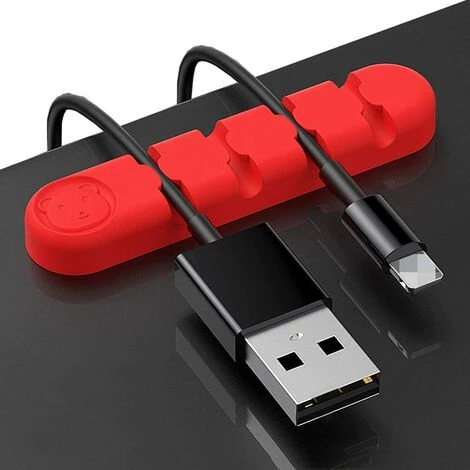 ZHUOXUAN Rouge, Lot De 2 Clips De Gestion De Câble Pour Organisateur De Cordon D'alimentation Pour Cordon D'alimentation USB Fil De Câble De Souris PC Table De Chevet Bureau à Domicile 1 ZHUOXUAN Rouge, Lot De 2 Clips De Gestion De Câble Pour Organisateur De Cordon D'alimentation Pour Cordon D'alimentation USB Fil De Câble De Souris PC Table De Chevet Bureau à Domicile