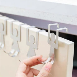 MALLOMNE Crochet En Forme D'amoureux En Acier Inoxydable R��versible Sur Le Crochet De Tiroir D'armoire De Porte