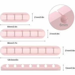 ALMI Clips Câble Organisateur Bureau. Lot De 3 Support De Câble. Organisateur De Cordon. Gestion Des Cables. Câble Rangement Pour USB Câbles De Chargeur/Souris/Écouteur/PC -Treuil, cric, palan et accessoires Soldes Boutique 52065639 3