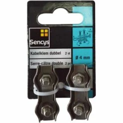 Serre-câble Sencys Acier Inoxydable Double 4mm