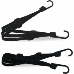 2 Pieces Sangle De Bagage Moto,Sangle De Bagage Avec Crochet Pour Velo Moto(60cm) Rétractable élastique Casque Sangles,Crochets Tendeur Plat Elastique,Ceinture De Bagages Elastique,Fontainebleau