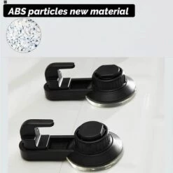 Crochets à Ventouse Sous Vide Lot De 2, Ventouse Crochet Puissante Sans Perçage, Crochets De Salle De Bain De Cuisine Etanches Réutilisables, Max 5kg (Noir) GrooFoo -Treuil, cric, palan et accessoires Soldes Boutique 52660655 4