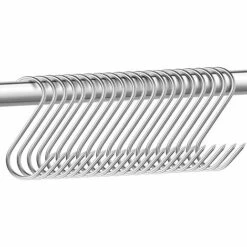 Lot De 15 Crochets De Boucher En Acier Inoxydable - 15 Cm - Crochets De Boucher - Crochets En Forme De S - Pour Salle De Bain, Chambre à Coucher, Bureau, Cuisine, Magasin, Travail De La Viande GrooFoo