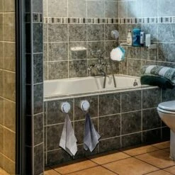 Crochet à Ventouse Sous Vide,Ventouse Crochet Pour Salle De Bains Toilettes Cuisine, Crochet Mural D'aspiration Crochet Serviette Puissante Crochet De Douche Inoxydable (4) GrooFoo -Treuil, cric, palan et accessoires Soldes Boutique 52660699 4