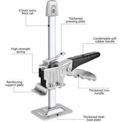 TINOR Lève-Plaques Manuel Outil De Levage Pour Bras 2 Pcs Outil De Serrage De Précision Du Bras Cric Multifonction Pour Portes Fenêtres Armoires Placards -Treuil, cric, palan et accessoires Soldes Boutique 52692017 3