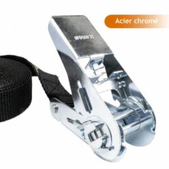 Sangle D'arrimage à Cliquet - 25 Mm X 5 M - Noir - Linxor - Noir -Treuil, cric, palan et accessoires Soldes Boutique 52884186 3