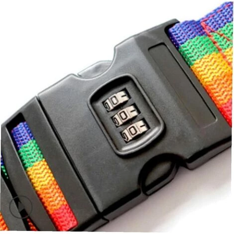 ECHOO Rainbow Color Travel Bagage Sangeuse Réglable Mot Passe Verrouillage Bague Bague Sécurisage Verrouillage Anti-vol Bagage Bande Bonding Bonding 4 ECHOO Rainbow Color Travel Bagage Sangeuse Réglable Mot Passe Verrouillage Bague Bague Sécurisage Verrouillage Anti-vol Bagage Bande Bonding Bonding – Image 4