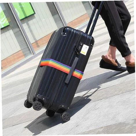ECHOO Rainbow Color Travel Bagage Sangeuse Réglable Mot Passe Verrouillage Bague Bague Sécurisage Verrouillage Anti-vol Bagage Bande Bonding Bonding 5 ECHOO Rainbow Color Travel Bagage Sangeuse Réglable Mot Passe Verrouillage Bague Bague Sécurisage Verrouillage Anti-vol Bagage Bande Bonding Bonding – Image 5