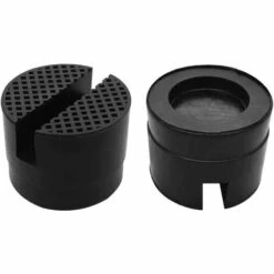 QERSTA 2Pièces Universal Jack Pad En Caoutchouc Avec Rainure, Bloc Tampon En Caoutchouc, Universal à Fente Rail Cadre Protecteur Pour Cric, Pour Cric Voiture De Levage, Taille Moyenne