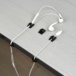 KARTOKNER 50 Pièces Attache-Câbles Autocollants Attache-Câbles En Plastique Rectangle Clips De Fils Pour La Gestion Des Fils Serre-Câble Pour Voiture, Bureau Et Maison (adhésifs Résistants à La Chaleur) -Treuil, cric, palan et accessoires Soldes Boutique 53550680 5