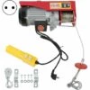 SZYB Palan électrique 850W Palan Aérien De Levage De Treuil à Cable électrique Avec Cable Métallique De 12 Mètres