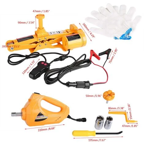 SZYB 12V Cric électrique De Voiture - Soulève Jusqu'à 3 Ton DC Automobile électrique Jack Soulevant L'équipement D'urgence SUV De Voiture Avec Clé à Chocs 4 SZYB 12V Cric électrique De Voiture - Soulève Jusqu'à 3 Ton DC Automobile électrique Jack Soulevant L'équipement D'urgence SUV De Voiture Avec Clé à Chocs – Image 4