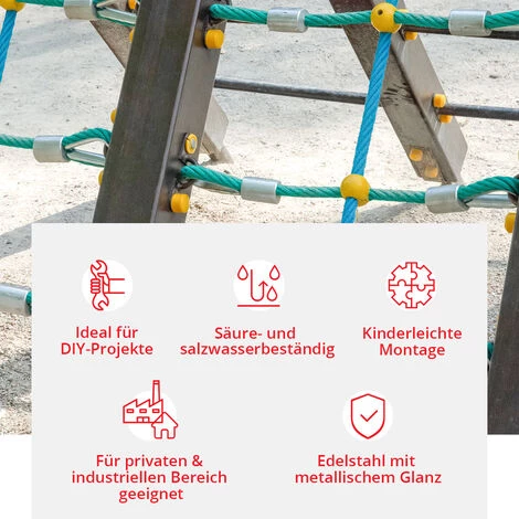 Seilwerk STANKE 1x Cosse-c?ur D’acier Inoxydable 5mm Pour Câble D’acier, Corde Naturelle Et Synthétique 3 Seilwerk STANKE 1x Cosse-c?ur D’acier Inoxydable 5mm Pour Câble D’acier, Corde Naturelle Et Synthétique – Image 3
