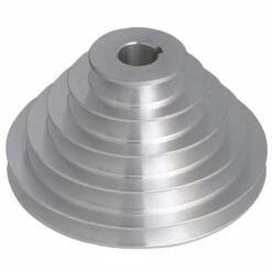 DECKON Poulie En Aluminium 5 Niveaux - 19 Mm De Diamètre Intérieur, 54 à 150 Mm De Diamètre Extérieur Pour Courroie De Distribution Trapézoïdale Type A