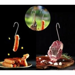 SUPERMARKET 10 Crochet De Boucher En Acier Inoxydable,s Crochets,120x4mm,Crochet S Pour BBQ,Viande,Saucisse,Batterie Cuisine,antirouille,robuste Et Durable,Superma 9 SUPERMARKET 10 Crochet De Boucher En Acier Inoxydable,s Crochets,120x4mm,Crochet S Pour BBQ,Viande,Saucisse,Batterie Cuisine,antirouille,robuste Et Durable,Superma -Treuil, cric, palan et accessoires Soldes Boutique 54053468 5