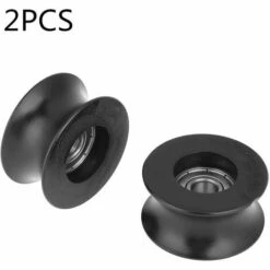 MODOU 2 PCS U Poulie à Gorge 0840UU 8mm Nylon Roulements à Rouleaux Groove Poulie Guide Scellé Rail Roulement à Billes -Treuil, cric, palan et accessoires Soldes Boutique 54087027 4